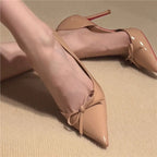 Damen spitze High Heel Pumps mit zierlichem Schleifendetail R&B