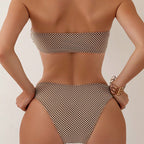 Damen Bikini-Set mit dekorativen Ringdetails und Netzstruktur R&B