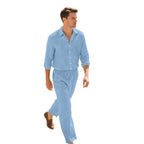 Herren modisches Freizeit-Set mit bequemer Passform und stilvollem Hemd R&B