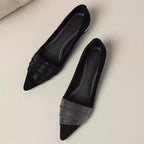 Damen elegante spitze Slipper mit funkelnder Strassverzierung R&B