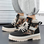 Damen modische Wanderstiefel mit robustem Obermaterial und rutschfester Sohle