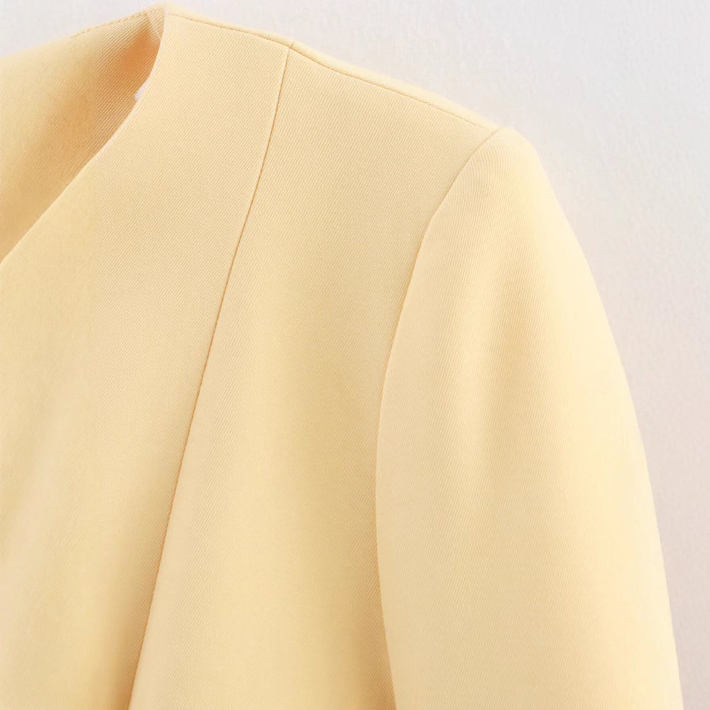 Damen elegante Blazerjacke mit schickem Taillenschnitt R&B