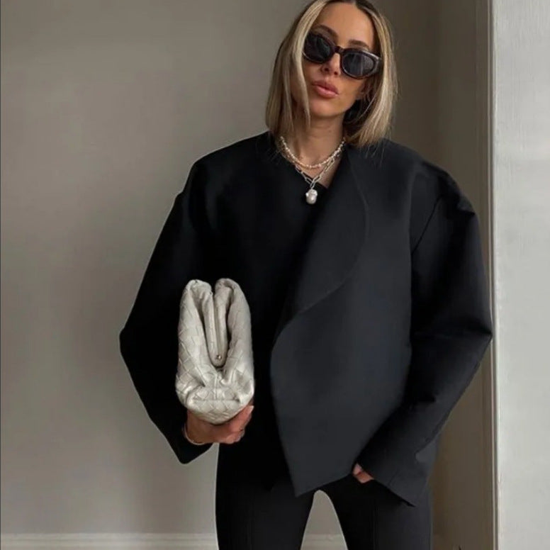 Damen Oversized Couture-Jacke mit strukturiertem Schnitt R&B