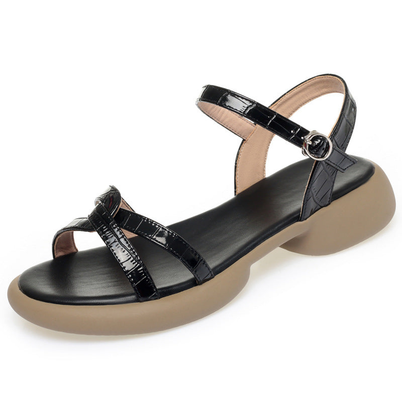 Damen Komfortable Riemchensandalen mit verstellbarem Schnallenverschluss und ergonomischem Fußbett R&B