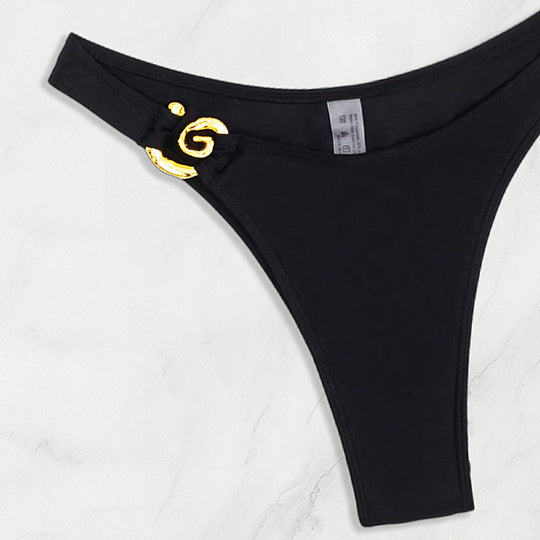 Damen Bikini mit eleganten Gold-Details R&B
