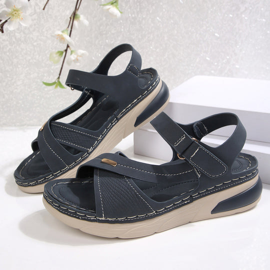 Damen Komfortable Riemchensandalen mit atmungsaktiver Sohle R&B