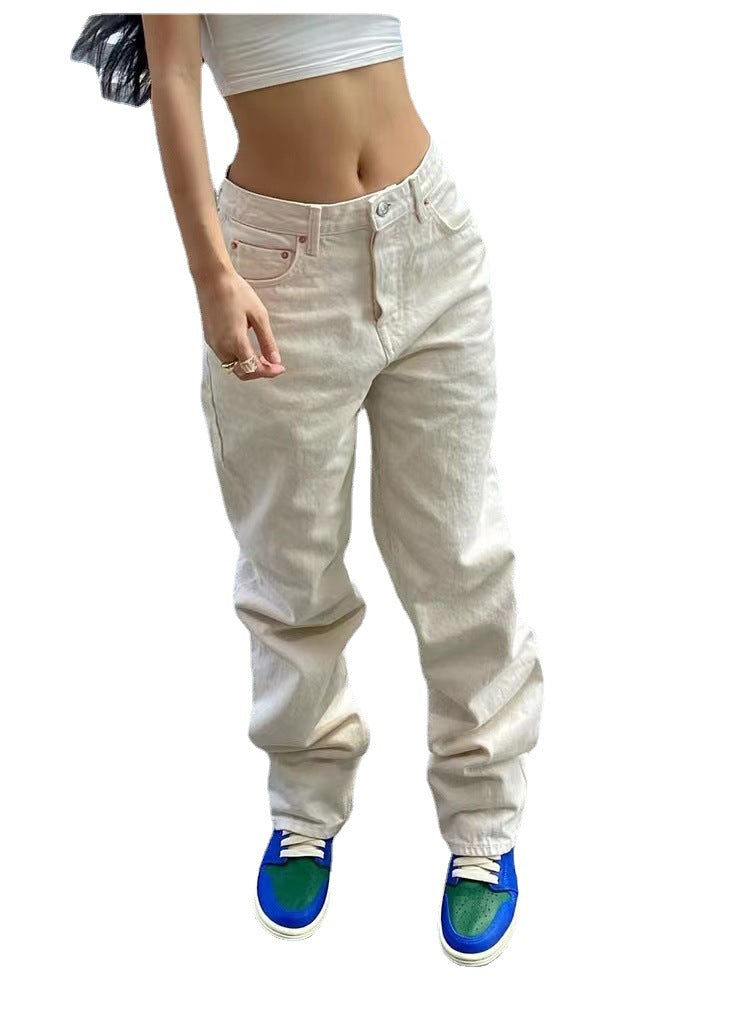 Damen lässige weite Jeans im ultimativen Komfortstil R&B