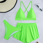 Damen Triangel-Bikini mit Shorts R&B