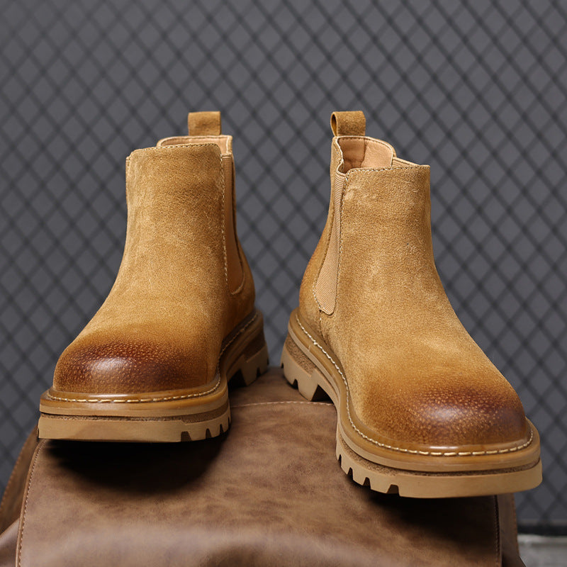 Damen Modische Chelsea-Stiefel mit rutschfester Profilsohle und bequemem Innenfutter R&B