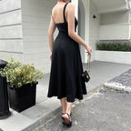 Damen Elegant geschnittenes Maxikleid mit raffinierten Rüschendetails R&B