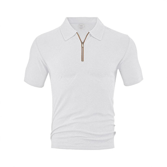 Herren Polo-Shirt mit elegantem Reißverschluss und strukturiertem Design R&B