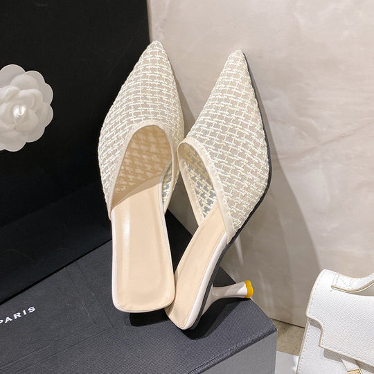 Damen Komfortable Mules mit elegantem Absatz R&B