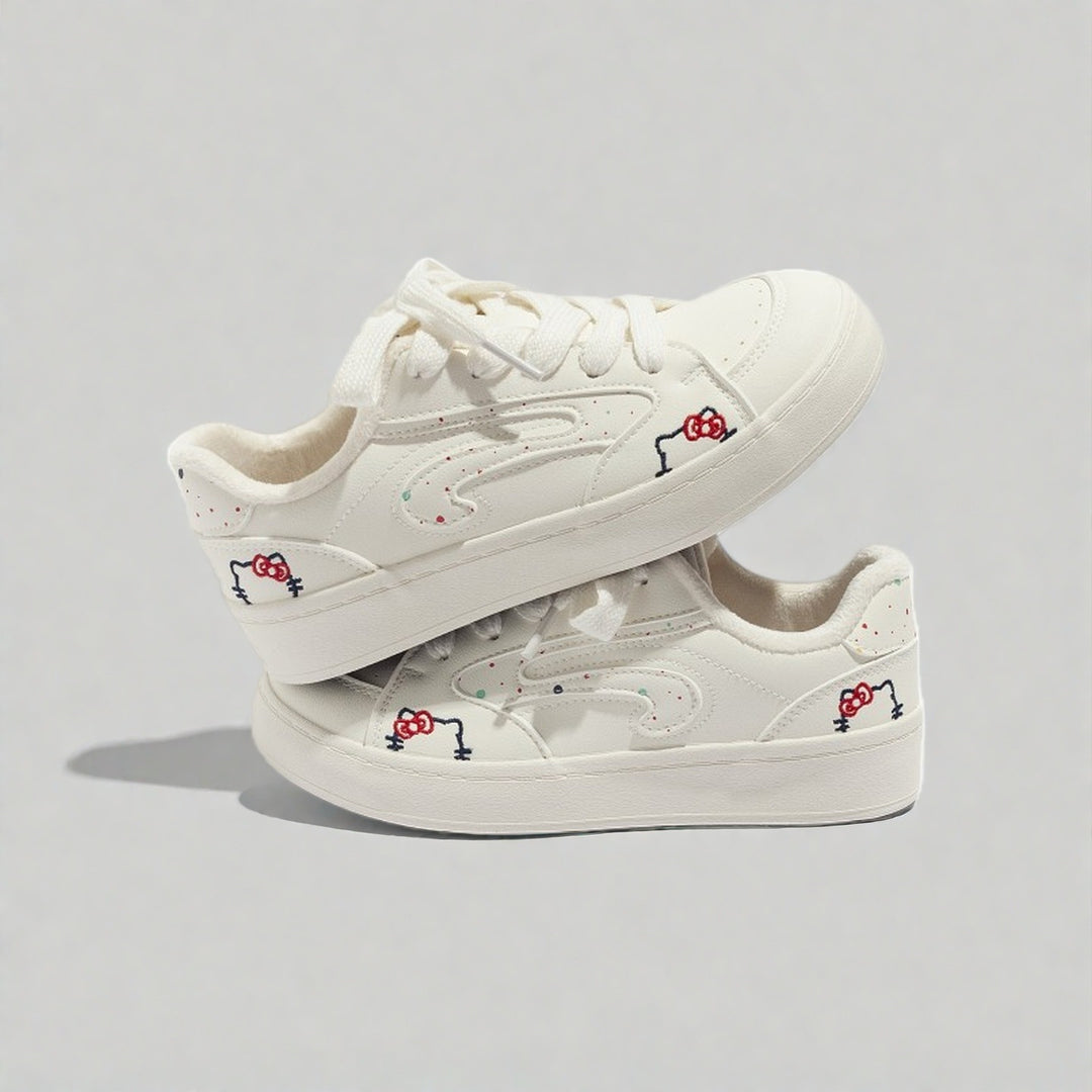 Damen bequeme und stilvolle Sneaker mit Fleece-Innenfutter R&B