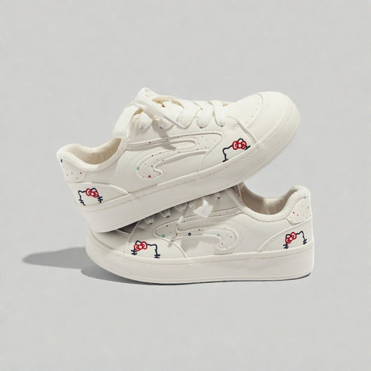 Damen bequeme und stilvolle Sneaker mit Fleece-Innenfutter R&B