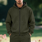 Kapuzenjacke Herren sportlich mit Reißverschluss und Taschen