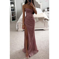 R&B | Party Selbstständiges Kleid Locker Lässig Schlitz Damen Bekleidung Kleid