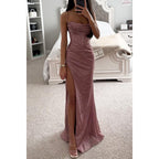 R&B | Party Selbstständiges Kleid Locker Lässig Schlitz Damen Bekleidung Kleid