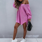 Damen Oversized Strickkleid R&B