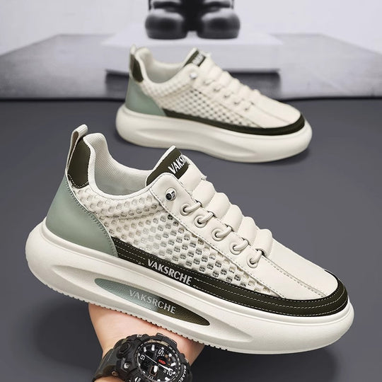 Damen Sportliche Sneakers mit atmungsaktiver Netzstruktur und leichter Laufsohle R&B