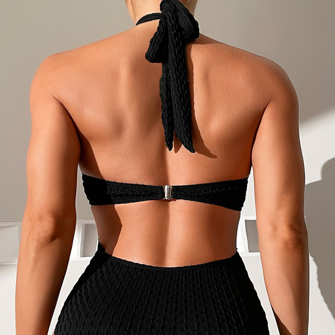 Damen Eleganter Schnitt Badeanzug mit raffinierten Rüschendetails R&B