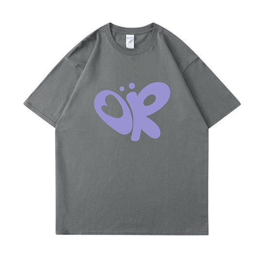 Damen lässiges T-Shirt mit einzigartigem Grafikdruck R&B