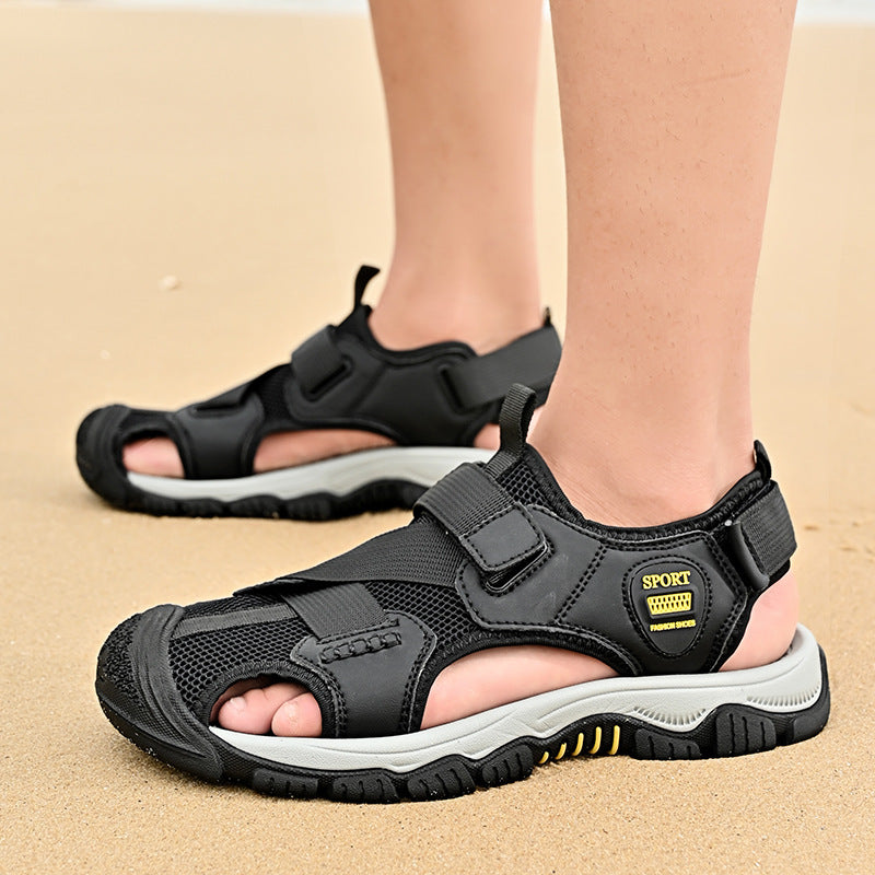 Damen Sportliche Sandalen mit verstellbarem Riemen und rutschfester Sohle R&B