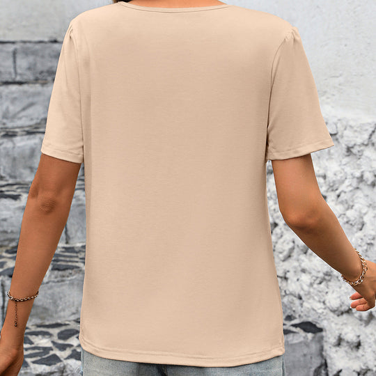 Damen elegantes T-Shirt mit strukturiertem Design R&B