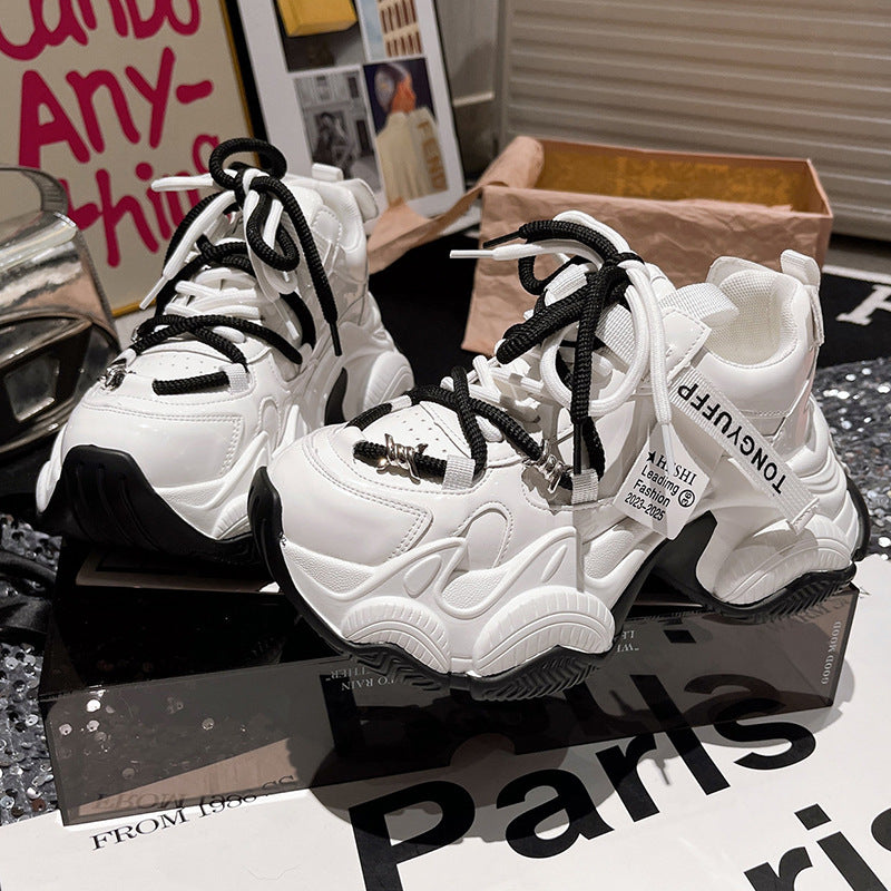 Damen Sportliche Chunky Sneakers mit atmungsaktivem Material und rutschfester Sohle R&B
