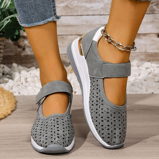 Damen Sportliche Ballerinas mit einzigartigem Lochmuster R&B