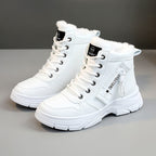 Damen Winterliche High-Top Sneakers mit Fleece-Futter und rutschfester Sohle R&B