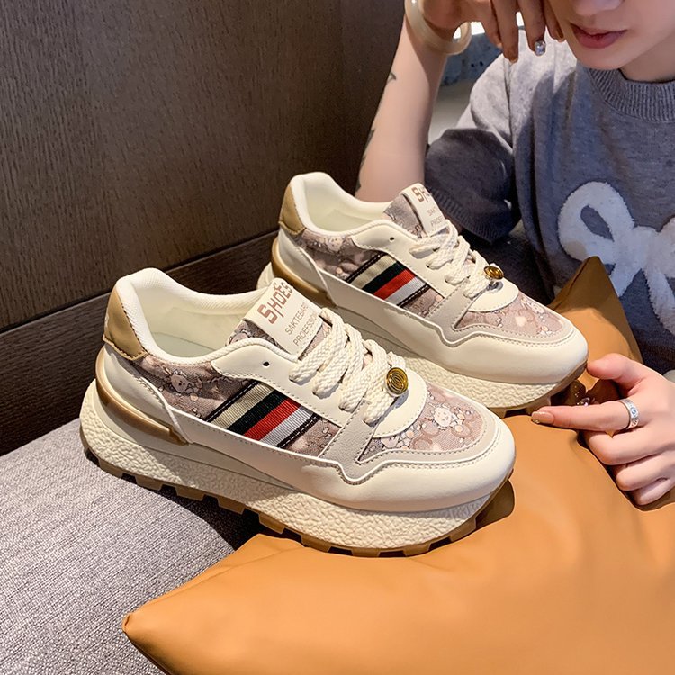 Damen Sportliche Sneakers mit trendigem Muster und dämpfender Sohle R&B