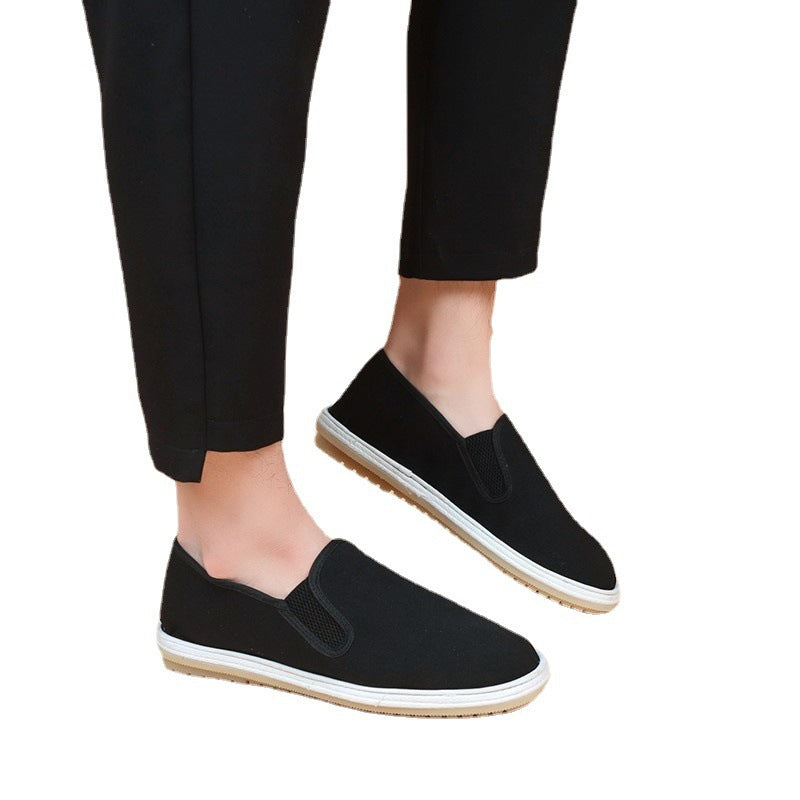 Damen Bequeme Slip-On Freizeitschuhe mit atmungsaktiven Einsätzen R&B