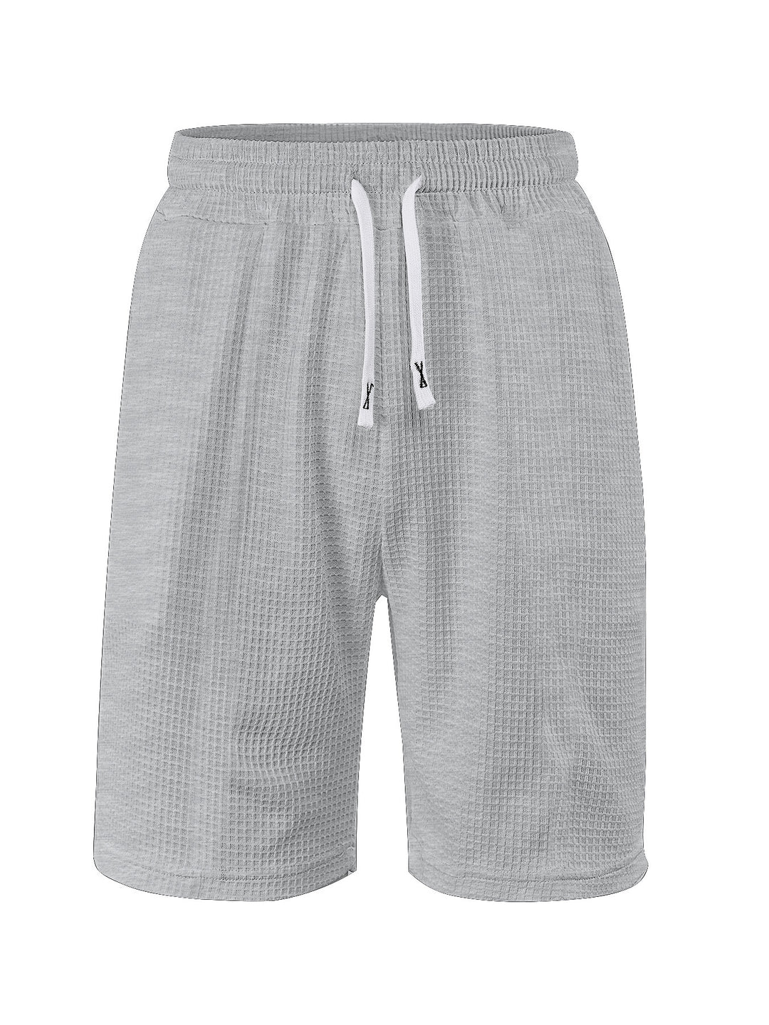 Herren nan atmungsaktive Waffel-Pyjama-Shorts mit elastischem Komfortbund, Tunnelzug und seitlichen Eingrifftaschen R&B
