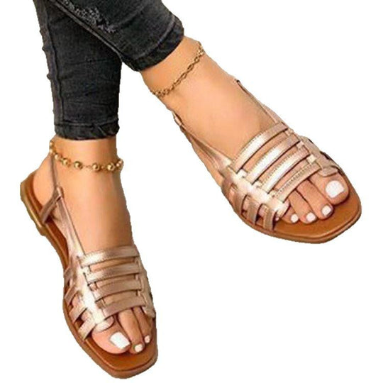Damen elegante Riemchensandalen mit hochwertigem Schnitt R&B