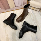 Damen Modische Chelsea-Stiefel mit flexiblem Reißverschluss und strapazierfähiger Sohle R&B