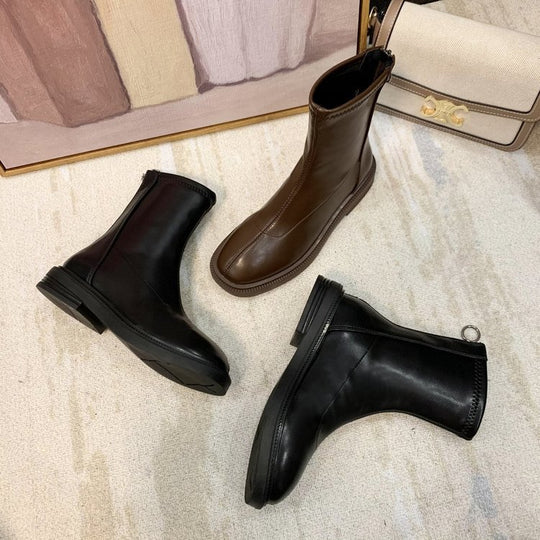 Damen Modische Chelsea-Stiefel mit flexiblem Reißverschluss und strapazierfähiger Sohle R&B