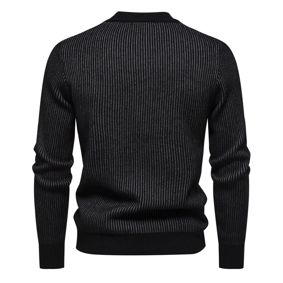 Herren hochwertiger Rollkragenpullover mit strukturiertem Design R&B