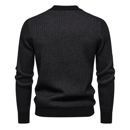 Herren hochwertiger Rollkragenpullover mit strukturiertem Design R&B