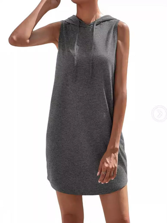 Damen Kapuzenkleid Aus Atmungsaktivem Jersey-Material R&B