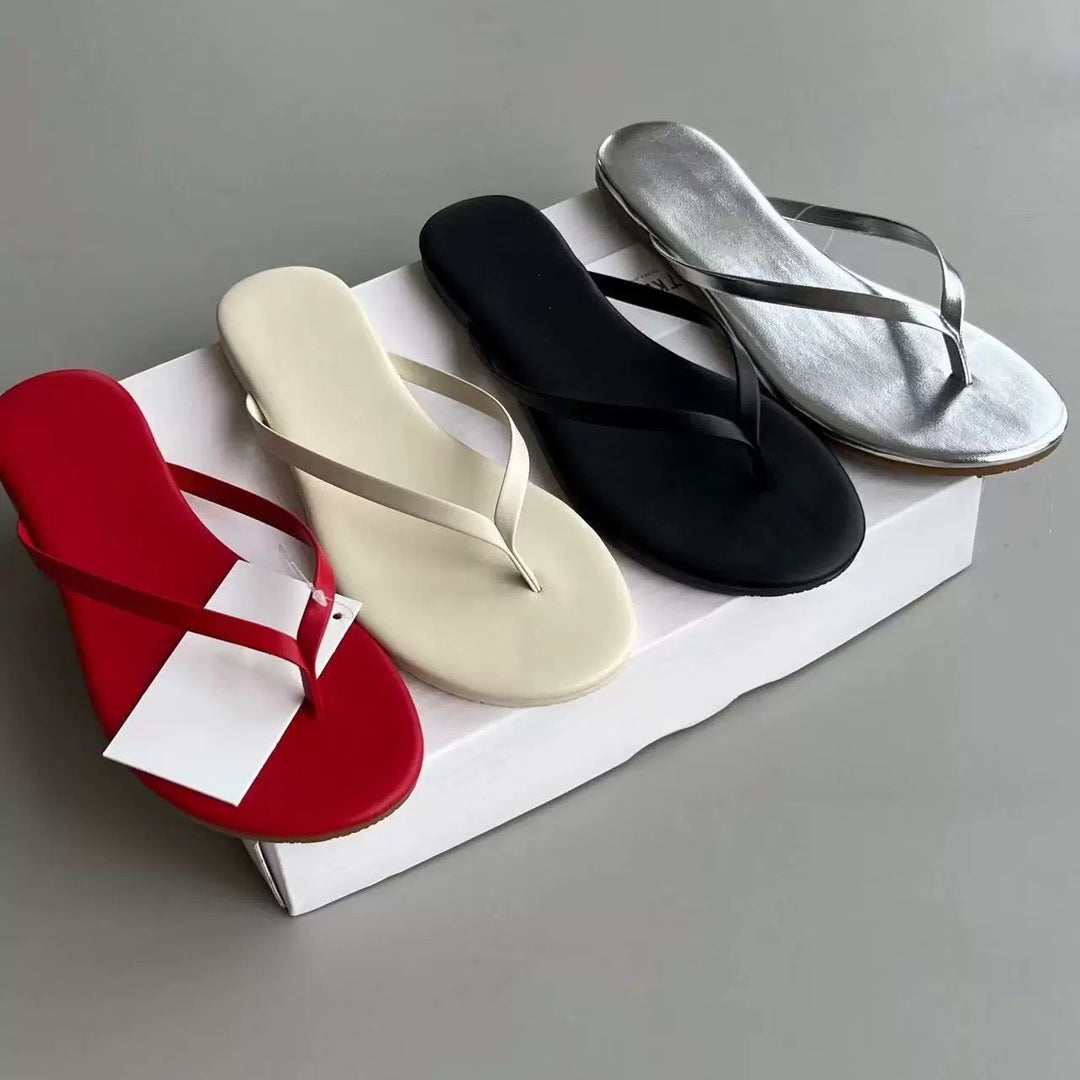 Damen Zehentrenner Sandalen mit ergonomischem Fußbett und flexibler Sohle R&B