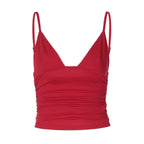Damen Crop-Top mit asymmetrischem Schnitt und figurbetonter Silhouette R&B