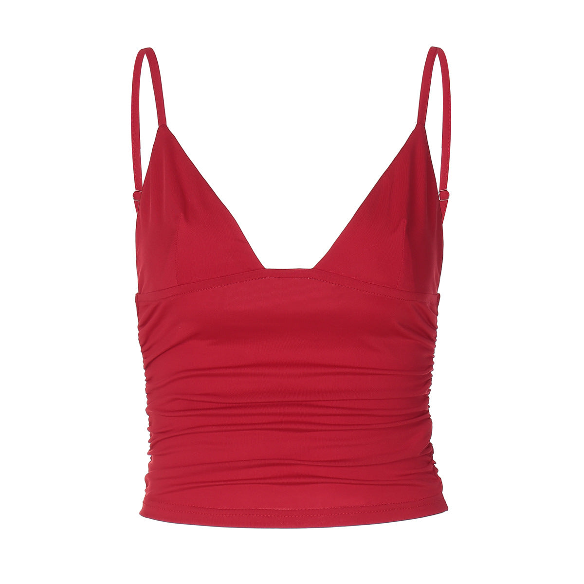 Damen Crop-Top mit asymmetrischem Schnitt und figurbetonter Silhouette R&B