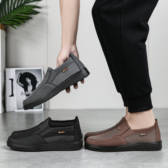 Damen Sportliche Mesh Slip-On Sneakers mit rutschfester Sohle R&B