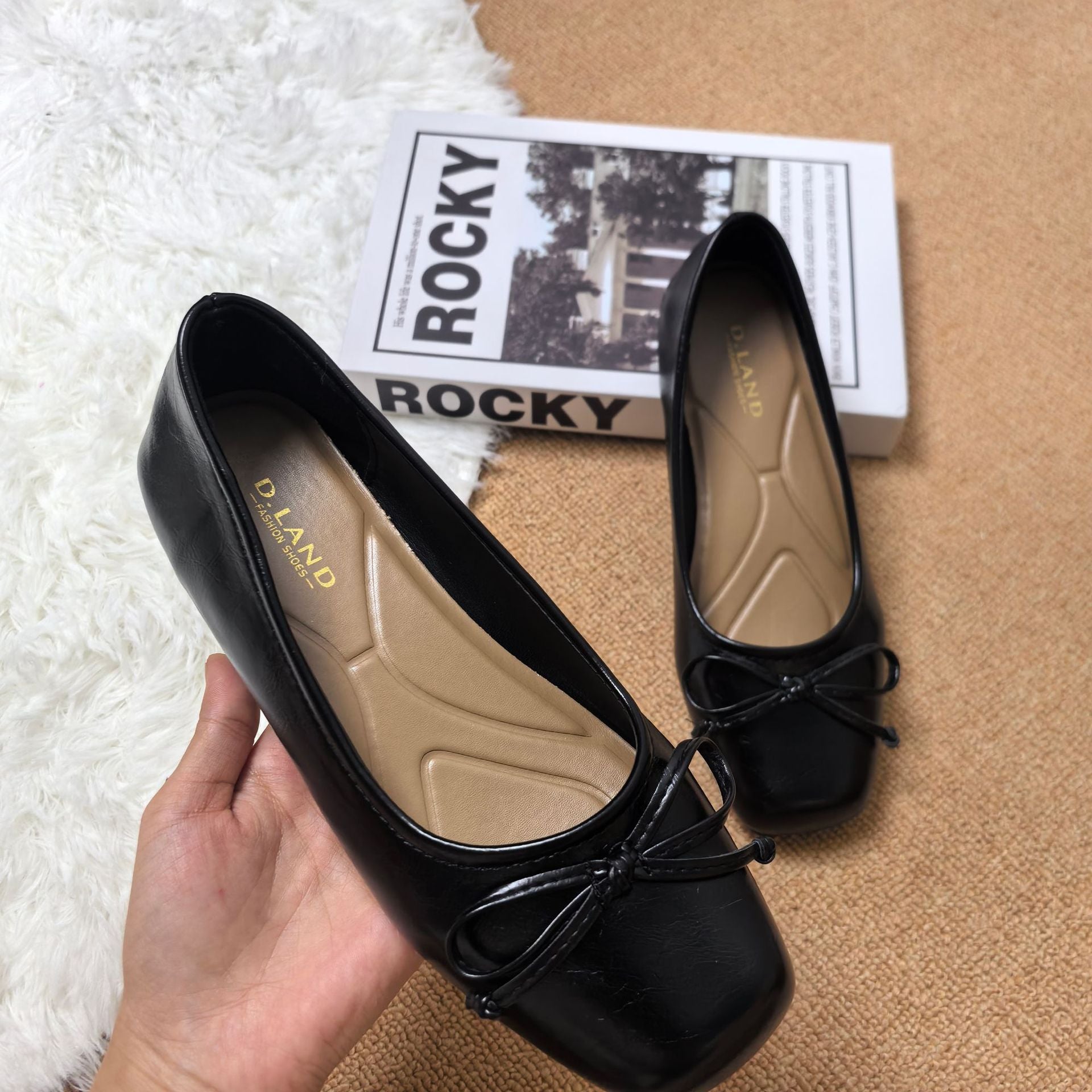 Damen Klassische Ballerinas mit zartem Schleifen-Detail und komfortablem Fußbett EB
