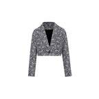 Damen Blazer mit modischem Paisleymuster und tailliertem Schnitt R&B