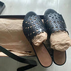 Damen modische Pantoletten mit durchbrochenem Design R&B