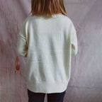 R&B | Einfarbiger Warmer Strickpullover Für Alltag