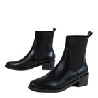 Damen Stiefeletten mit elastischem Schaft und komfortablem Blockabsatz R&B