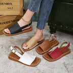 Damen Modische Riemensandalen mit eleganter Schnallenverzierung und gepolsterter Fußbettung R&B