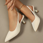 Damen Slingback-Pumps mit elegantem Absatz und klassischem Schnitt R&B